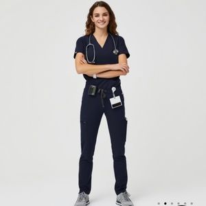 Figs Navy Blue Fionlite Scrubs-XS Yola and Casma